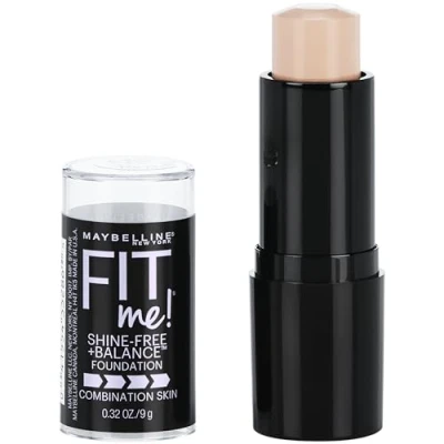 Afbeelding van Maybelline Fit Me 2 in 1 Shine Free &amp; Balance Foundation Stick 110 Porcelian 9g