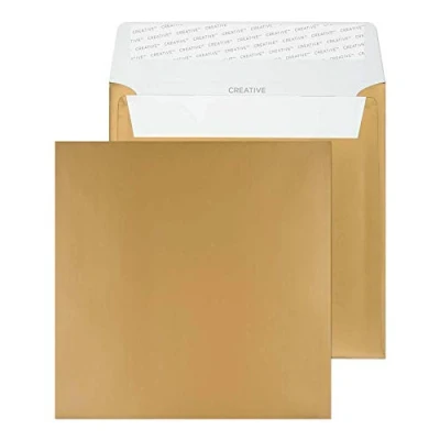 Afbeelding van Blake Creative Shine M613 vierkante veilige envelop zelfklevend goud metallic 160 x mm 130 g/m² 500 stuks