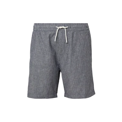 Afbeelding van QS Gestreifte Shorts, Heren, Maat: Medium, Tiefblau
