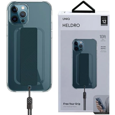 Afbeelding van Uniq Heldro Case voor iPhone 12 / Pro Transparant/Helder Antimicrobieel