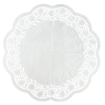 Afbeelding van Zenker 15 taartdekens van papier, 35 cm in wit