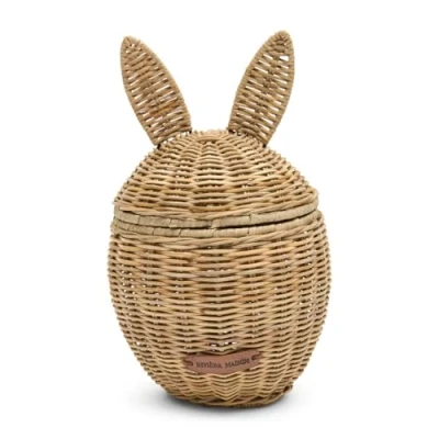 Afbeelding van Riviera Maison Rustic Rattan Easter Rabbit Basket Pitriet Naturel 16.5x16.5x29.0 cm