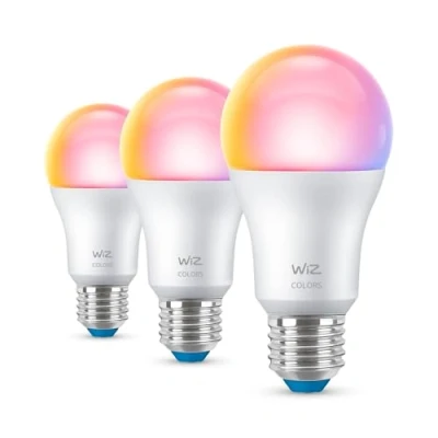 Afbeelding van WiZ Lamp 3 pack Slimme LED Verlichting Warm tot Koelwit Licht E27 60W mat Wi Fi