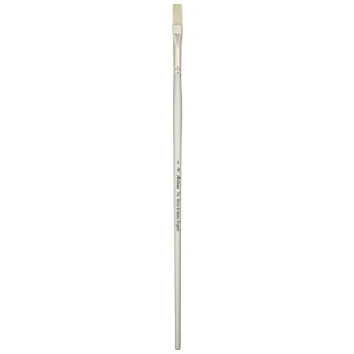 Afbeelding van Winsor &amp; Newton 5525008 Artisan synthetisch penseel met kenmerken van varkenshaar, robuust en duurzaam, perfect voor stroperige olieverf Plat penseel, lang Nr. 8,