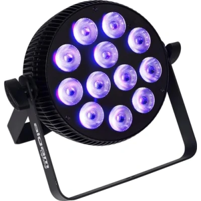 Afbeelding van Algam Lighting SLIMPAR 1210 HEX Led Projectors 12 X 10W Rgbwau