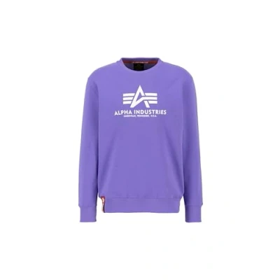 Afbeelding van Alpha Industries Basic Sweater voor heren Electric Violet