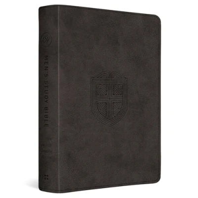 Afbeelding van ESV Men&#039;s Study Bible (Trutone, Charcoal, Shield Design): English Standard Version, Trutone, Design, With Ribbon Marker