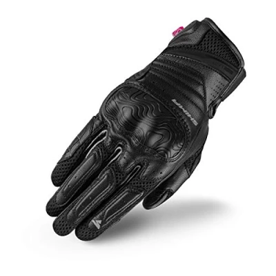 Afbeelding van SHIMA RUSH Motorhandschoenen, ademend, versterkt, stad, zomer, touchscreen handschoenen met enkelbescherming, pols en vingerschokdemper (dames, zwart, S)
