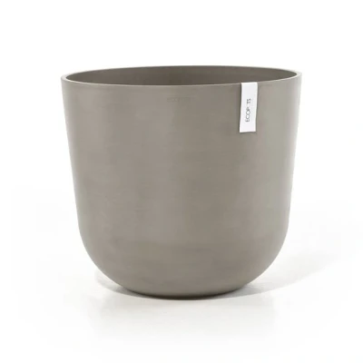 Afbeelding van Ecopots Oslo 55 cm taupe planten/bloembak pot