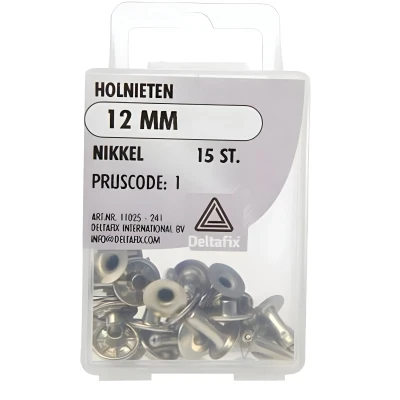 Afbeelding van Deltafix holniet nikkel 12 mm 15 st.