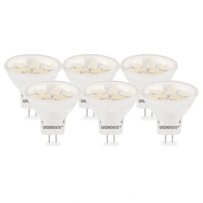 Afbeelding van GU4 / MR11 LED Spot 2W Warm Wit 35mm 6 Pack