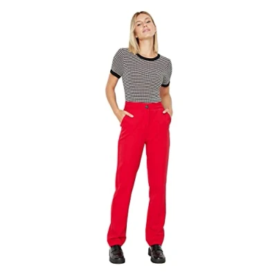 Afbeelding van Trendyol Dames rechte broek, Rood, 40, 66