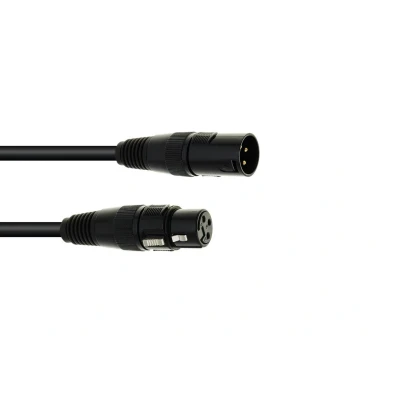Afbeelding van Eurolite DMX kabel XLR 3pin 5m zwart