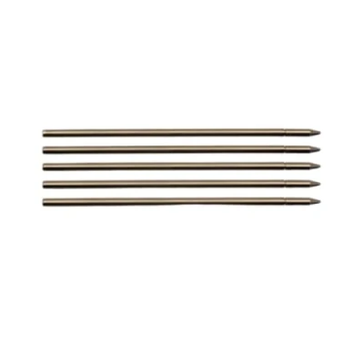 Afbeelding van 5 x zwarte inkt mini micro pen vullingen, 0,8 mm punt, D1 type. Compatibel met elektromagnetische pennen zoals Wacom, Lenovo Yoga Book, Youdao, Xiaomi, Lianxiang en nog veel meer