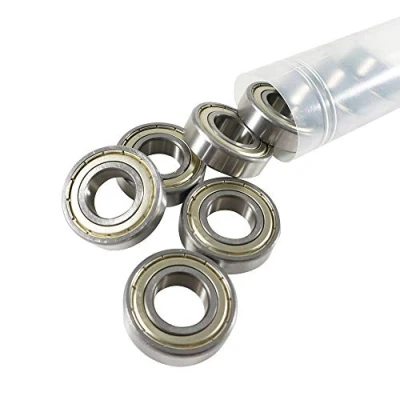 Afbeelding van 10 Stks Diepe Groove Kogellagers Metaal Dubbel Afgeschermd Staal Lagers Meerdere Maat, 12mmx28mmx8mm,