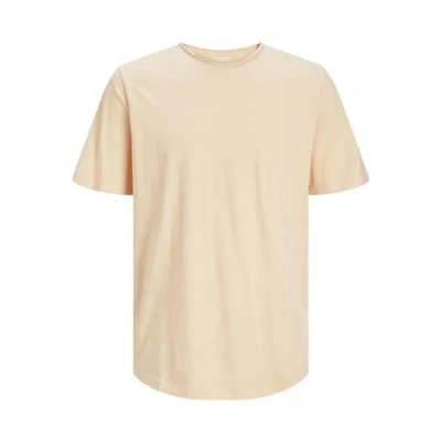 Afbeelding van Jack &amp; Jones Jjebasher O NECK SS Tshirt basic, Heren, Maat: XS, Apricot ice
