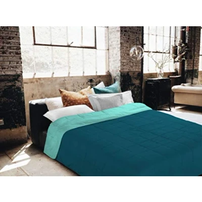 Afbeelding van Sogni e capricci Zomerbed groene fles/water groen microvezel, 150x200cm