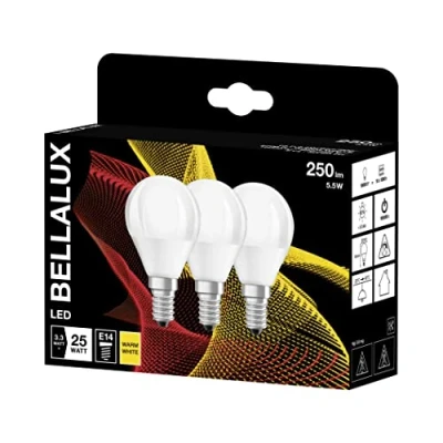Afbeelding van BELLALUX LED lamp, E14 lampvoet, Warm wit (27 K), mat, druppelvorm, vervanger