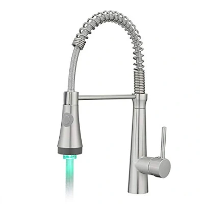 Afbeelding van TIMACO waterkraan keuken LED mengkraan keukenkraan met douche uittrekbaar 360 draaibaar armatuur voor