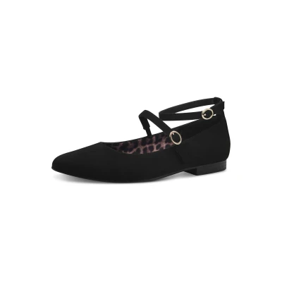 Afbeelding van Tamaris Dames 1 22111 44 ballerina&#039;s, zwart, 38 EU, EU