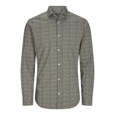 Afbeelding van Jack &amp; Jones Premium Jprblablackpool Stretch Overhemd, Heren, Maat: XL, Peat