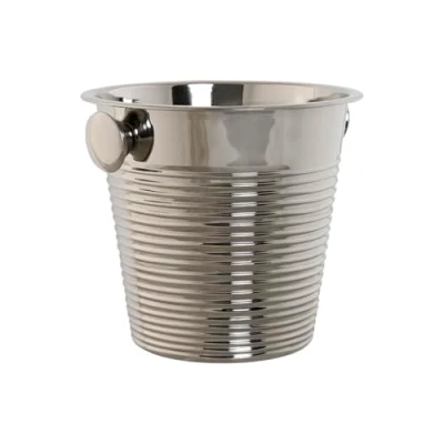 Afbeelding van Champagne emmer Home ESPRIT Gouden Zilverkleurig Roestvrij staal 24 x 22 cm