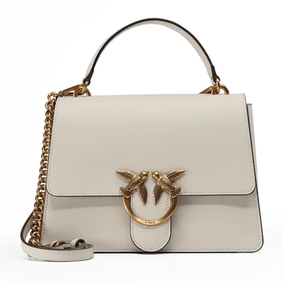 Afbeelding van Pinko LOVE One Classic Light MONO Manico Handtas, Dames, Maat: Size, Bianco