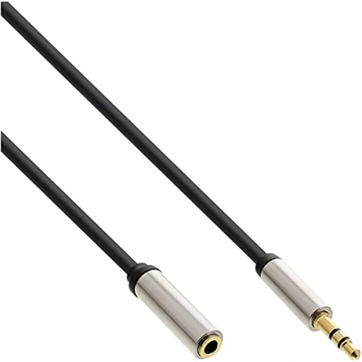 Afbeelding van Premium 3,5mm Jack stereo audio slim verlengkabel 5 meter