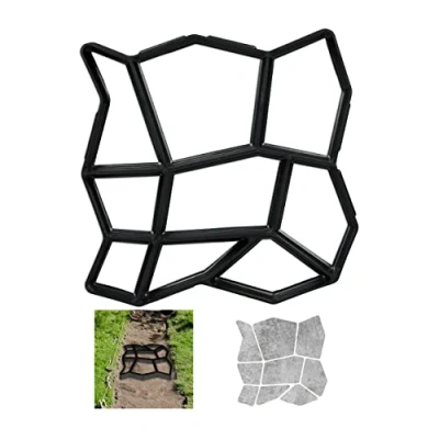 Afbeelding van Relaxdays tuinpad mal beton gietvorm tuintegel sierbestrating cement tuinmal