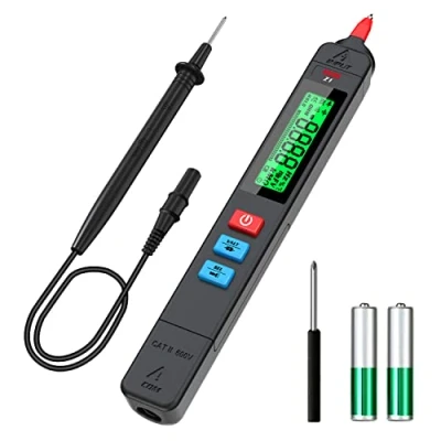 Afbeelding van BSIDE Spanningstester, 3 resultatenweergave, wisselspanningstester, contactloos met instelbare gevoeligheid, geïntegreerde multimeter, elektrische sensor twee gebieden, Live Wire Tester