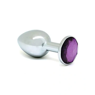 Afbeelding van Rimba Bondage Play Buttplug XS met paars kristal