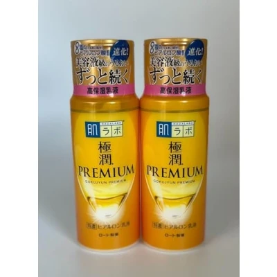 Afbeelding van Hadalabo Gokujyun premium hyaluronemulsie, 140 ml, gemaakt in Japan, 2 stuks