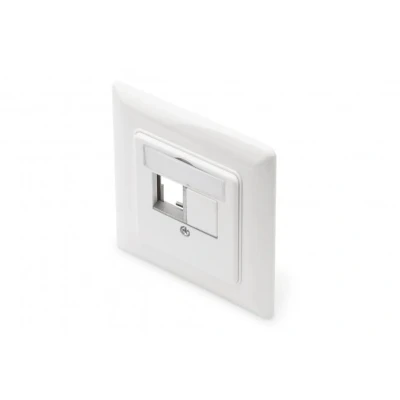 Afbeelding van DIGITUS Aansluitdoos Voor Keystone Module 2 Poort Rechte Uitgang Multimedia Modules Wit