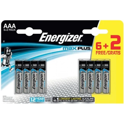 Afbeelding van Energizer Batterijen Max Plus Lr03 AAA 6 + 2
