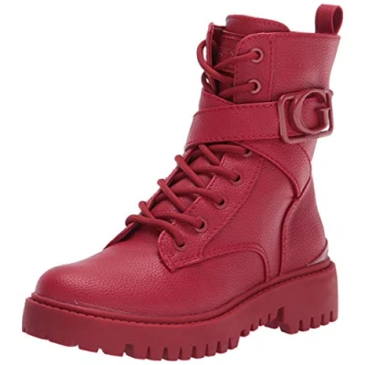 Afbeelding van GUESS Gworana Combat Boot voor dames, Rood, 37.5 EU