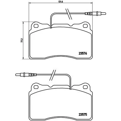 Afbeelding van Brembo Remblokset P 23 082