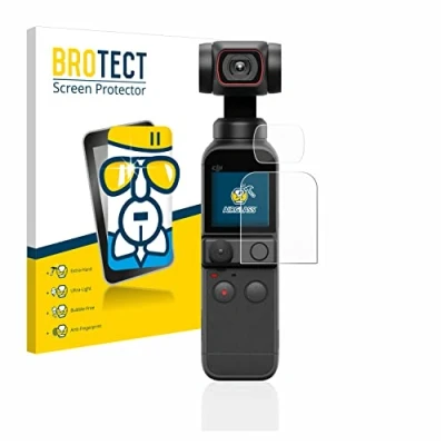 Afbeelding van BROTECT Screenprotector voor DJI Osmo Pocket 2 (Display + Lens) Folie Beschermfolie Beschermglas transparant