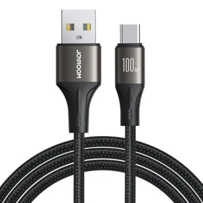 Afbeelding van Joyroom Light Speed Series SA25 AC6 USB A/USB C Snelle Overdrachtskabel 100W 1,2m Zwart