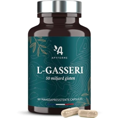 Afbeelding van Apyforme Lactobacillus Gasseri Probiotica Voor Darmflora Tot 50 Miljard kve/dag Maagsapresistente Capsules 100% FRANS Voedingssupplement 30 Dagen 60 Geproduceerd in Frankrijk