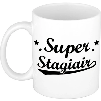 Afbeelding van Super stagiair cadeau mok / theebeker 300 ml feest mokken