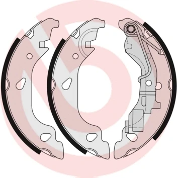 Afbeelding van Brembo Remschoen set S 23 521