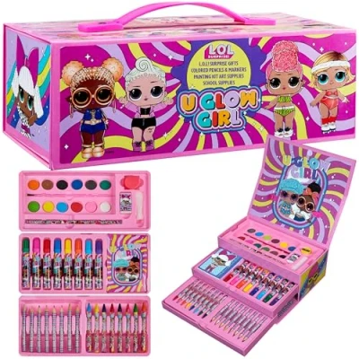Afbeelding van L.O.L. Surprise! Crafts for Kids Art Set LOL Doll 40+ Stuks Kleurpotloden Vilt Tip Pennen voor Kinderen Kunstbenodigdheden Geschenken Meisjes (Multicolor)
