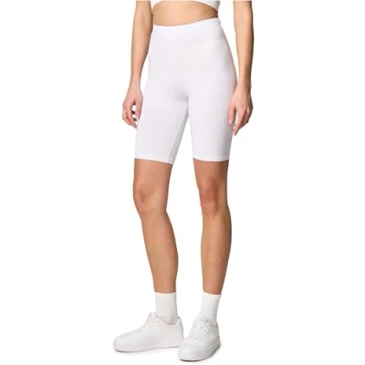 Afbeelding van Merry Style MS MS10 200 LE Dames Leggings Sport Vrijetijdsbroek Kort Katoen Sporbroek Yogabroek Wit XXL