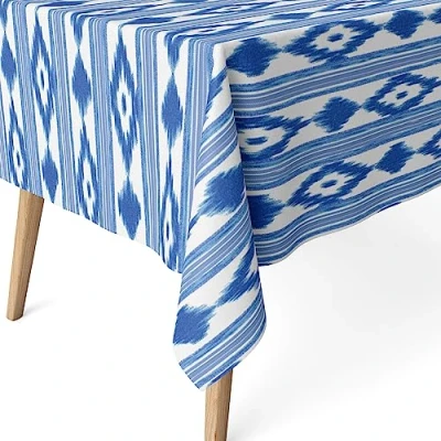Afbeelding van Martina Home Met hars gecoat tafelkleed eilanden, 100 x 140 cm, blauw