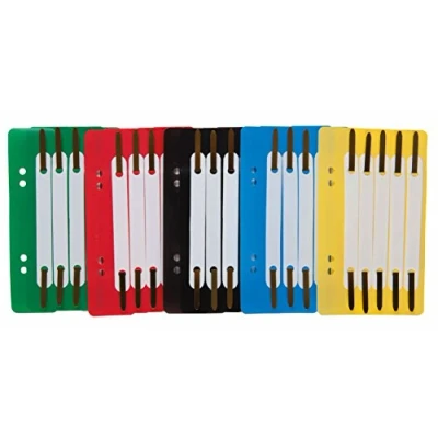 Afbeelding van Idena 300391 Nietstroken, kunststof, 5 kleuren gesorteerd, 25 stuks