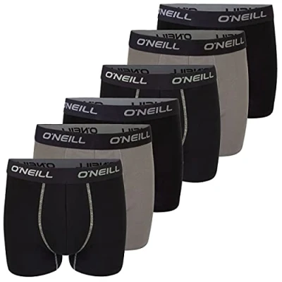 Afbeelding van O&#039;Neill 6 PACK Onderbroeken, Heren, Maat: XL, 6x black grey (7002p)