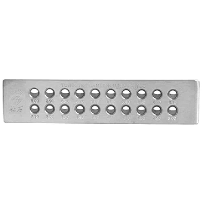 Afbeelding van 20 Gaten Wolfraamcarbide Draaddrawplate voor Sieraden die Halve Ronde Vorm 7.19.0mm maken