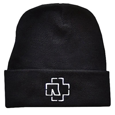 Afbeelding van Rammstein Wollen muts, zwart, officiële band merchandise beanie, Eén Maat