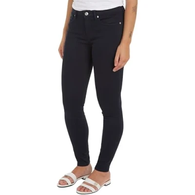 Afbeelding van Tommy Hilfiger FLEX COMO Jeans Skinny Fit, Dames, Maat: 25x28, Desert sky