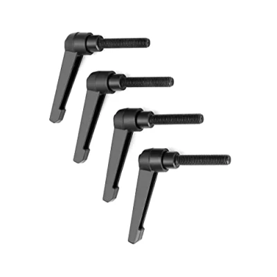 Afbeelding van QWORK® 4 Pcs M8 Klem Hefboom Handvat Legering Buitendraad Verstelbare Machine Handgrepen, Draad Lengte 40mm 63mm